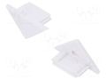 Cap for LED profiles; white; 2pcs; ABS; TRIO10 TOPMET TOP-91070001
