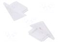 Cap for LED profiles; white; 2pcs; ABS; TRIO10 TOPMET TOP-91070001