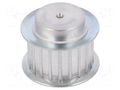 Belt pulley; AT5; W: 10mm; whell width: 21mm; Ø: 30.6mm; aluminium OPTIBELT 21-AT5-20-200ZA