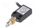 Limit switch; plunger with metal roller Ø10,4mm; NO + NC; 5A PANASONIC MEP1G24Z