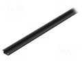 Profiles for LED modules; black; L: 1m; BEGTIN12; aluminium TOPMET TOP-BEGTIN12/BK-1M
