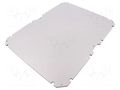 Mounting plate; insulating; W: 350mm; L: 450mm; Thk: 5mm; GEOS; grey SPELSBERG GEOS-MPI-4050