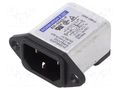 Connector: AC supply; socket; male; Inom: 3A; Ir: 0.35mA; 250VAC ROXBURGH EMC RIX0342P