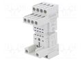 Socket; PIN: 5; 10A; 250VAC; for DIN rail mounting; HR10,HR20 LOVATO ELECTRIC HR1XS024S