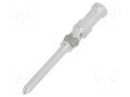 Contact; male; 1.6mm; CDM/DDM,HD/HDD; silver plated; 1mm2; crimped TE Connectivity T2020001010-000