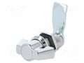Lock; without cylinder; zinc and aluminium alloy; 30mm; chromium RST ROZTOCZE 2.PM30.005-30
