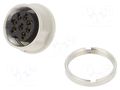 Connector: M16; socket; female; PIN: 8; 5A; 60V; soldering; IP40; 270° LUMBERG KGV-81