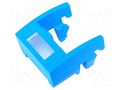Bezel with window; blue; plastic MEC MEC2B001