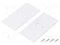 Cap for LED profiles; white; 2pcs; steel; 33.4x67.5x2mm TOPMET TOP-V4560001
