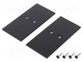 Cap for LED profiles; black; 2pcs; steel; 33.4x67.5x2mm TOPMET TOP-V4560002