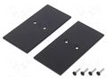 Cap for LED profiles; black; 2pcs; steel; 33.4x67.5x2mm TOPMET TOP-V4560002