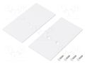 Cap for LED profiles; white; 2pcs; steel; 33.4x62.3x2mm TOPMET TOP-V4570001