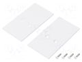 Cap for LED profiles; white; 2pcs; steel; 33.4x62.3x2mm TOPMET TOP-V4570001