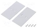 Cap for LED profiles; silver; 2pcs; steel; 33.4x68.8x2mm TOPMET TOP-V4580022
