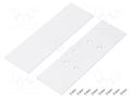 Cap for LED profiles; white; 2pcs; steel; 33.4x105.7x2mm TOPMET TOP-V4590001