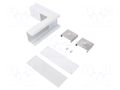 Connector 270°; white; aluminium; VARIO30-07 TOPMET TOP-V4830001