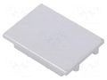 Cap for LED profiles; silver; 2pcs; ABS; VARIO30-05 TOPMET TOP-V4910040