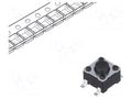 Microswitch TACT; 0.05A/12VDC; soldered; 1N; 4.5x4.5mm; 3.8mm C&K PTS647SK38SMTR2LFS