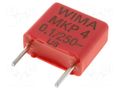 Capacitor: polypropylene; 100nF; 4.5x9.5x10.3mm; THT; ±10%; 7.5mm WIMA MKP4-100N/250