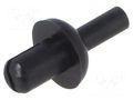 Rivet; polyamide; L.rivet: 4.5mm; black; push-in DREMEC DR8G4053.0X3.0B