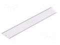 Cover; white; 1m; VARIO30-09; aluminium; for profiles TOPMET TOP-V3330001