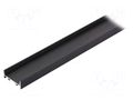 Profiles for LED modules; black; L: 1m; VARIO30-01; aluminium TOPMET TOP-VAR30-01/BK-1M