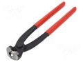 Pliers; end,for ear clamp,stainless steel ties; 220mm KNIPEX KNP.1099I220