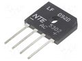 Bridge rectifier: single-phase; Urmax: 800V; If: 8A; Ifsm: 200A NTE Electronics NTE5302