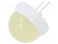 LED; yellow; 20mm; 650÷3000mcd; 120°; Front: convex; 5.8÷6.7VDC POLAM-ELTA CQL-435-3