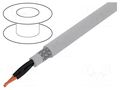 Wire; Pro-Met; 2x1mm2; shielded,tinned copper braid; PVC; 100m ALPHA WIRE 470021CY-GE033
