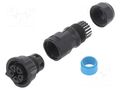 Connector: circular; plug; for cable; PIN: 5; female; with contacts AMPHENOL LTW DC-05BFFB-QL8LPP