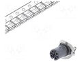 Connector: M12; socket; PIN: 5; female; 60V; SMT; on PCBs; 4A AMPHENOL LTW MSAS-05PFFT-EE8001