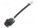 Adapter cable; 0.1m; PIN: 8; Cat: 5e; plastic; 8p8c; IP67; straight AMPHENOL LTW RCP-5SPFFP-SCM7B10
