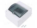 Enclosure: for modular components; IP20; white; No.of mod: 5; MINI ELEKTRO-PLAST NASIELSK EPN-2305-11