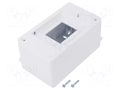 Enclosure: for modular components; IP20; white; No.of mod: 3; MINI ELEKTRO-PLAST NASIELSK EPN-2303-00
