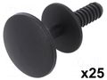 Rivet; polyamide; black; dismountable,push-in; Ømount.hole: 6mm ROMIX RX-C10013
