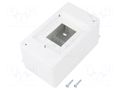 Enclosure: for modular components; IP20; white; No.of mod: 3; MINI ELEKTRO-PLAST NASIELSK EPN-2303-10
