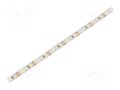 LED tape; white cold; 2835; LED/m: 120; 8mm; white PCB; IP20; 20W/m WISVA OPTOELECTRONICS HH-50KTG-2835FWNA