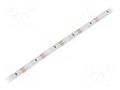 LED tape; blue; 2835; LED/m: 96; 8mm; white PCB; IP20; 15W/m; 12VDC WISVA OPTOELECTRONICS HH-BLOG-2835FWNA