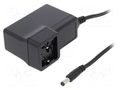 Power supply: switching; mains,plug-in; 9VDC; 5.5A; 49.5W; 87% MEAN WELL GEM60I09-P1J