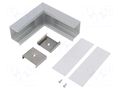Connector 90°; silver; aluminium; anodized; VARIO30-07 TOPMET TOP-V4800020