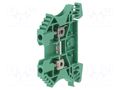 Splice terminal: rail; 24A; 800V; screw terminal; green; wemid WEIDMÜLLER WDU2.5/GN