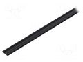 Profiles for LED modules; black; L: 1m; ARC12; aluminium; surface TOPMET TOP-ARC12/BK-1M