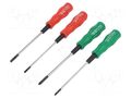 Kit: screwdrivers; Phillips,slot; 4pcs. ENGINEER FUT.DK-16