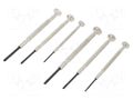 Precision; Phillips,slot; Material: steel; box; 6pcs. ENGINEER FUT.DM-60