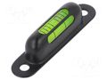 Spirit level; viewing window top-front; H: 13mm; brass; screw ELESA+GANTER GN2282-MSW-57G-6-2