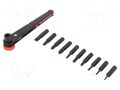 Kit: screwdriver bits; hex key,Phillips,slot; Holder: C6,3mm ENGINEER FUT.DR-06