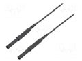 Test lead; 6kVDC; 6kVAC; 16A; banana plug 4mm,both sides; black SCHÜTZINGER HSPL8568150-SW