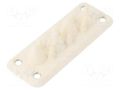 Multigate grommet; white; Holes no: 10; -40÷100°C; UL94V-0; IP55 TRELLEBORG MB4/10IP55-9010-V0