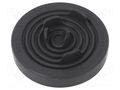 Grommet; Ømount.hole: 40mm; elastomer thermoplastic TPE; black MOREK T-RGDM40-RAL9005V0